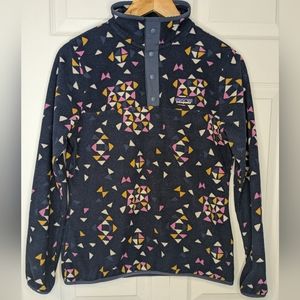 Patagonia Women's Micro D Snap-T Pullover - Navy - Size S